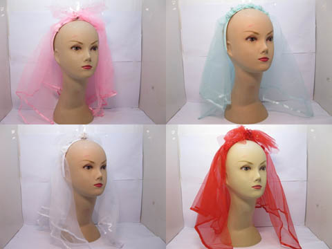 12X New Mantilla Veil Head Band Headband for Girl - Click Image to Close