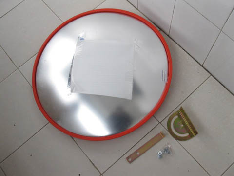1X New Red 60cm Indoor Convex Polycarbonate Safety Mirror - Click Image to Close