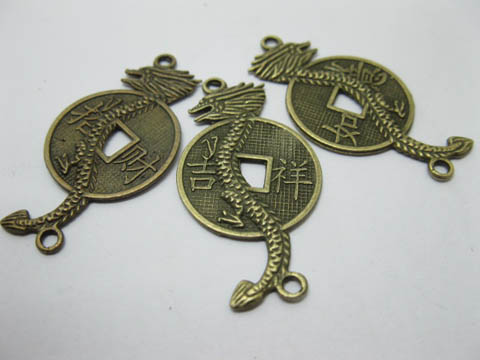 200 Chinese Feng shui Fortune Dragon Coins Pendants fs-co9 - Click Image to Close