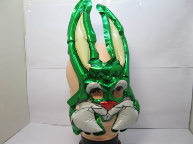 48X Rabbit Shape Inflatable Masks Party Favor Mixed Colour - Click Image to Close