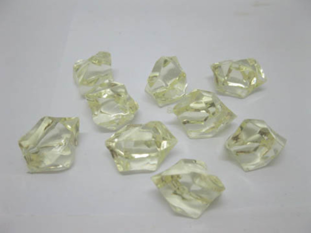 230X Light Yellow Acrylic Ice Stone Crystal Vase Table Wedding