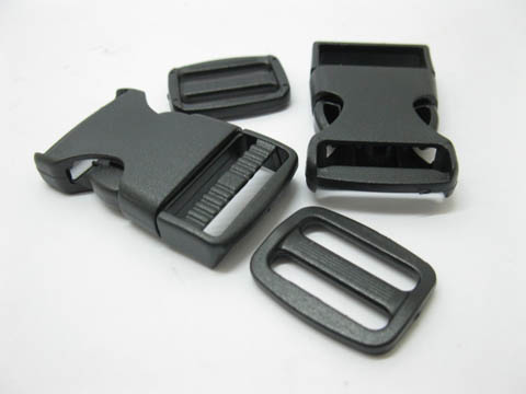 100Sets Black Side Release Buckle for 25mm Webbing - Click Image to Close