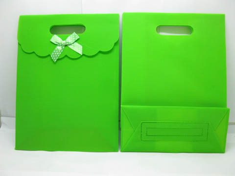 12 New Green Gift Bag for Wedding 26x19.5cm - Click Image to Close