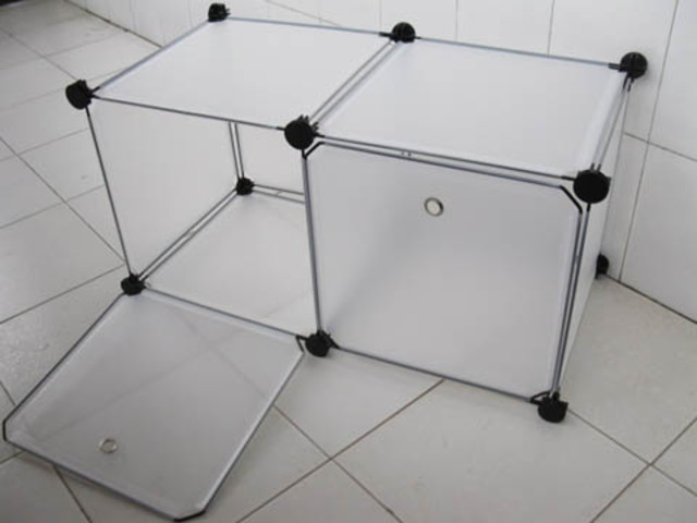 1Set Cube Storage Stackable Rack Display Organizer 1Set Cube Storage Stackable Rack Display Organizer