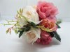 1X Pink Rose Bridal Bouquet Holding Flowers Wedding - 9 Heads 1X Pink Rose Bridal Bouquet Holding Flowers Wedding - 9 Heads