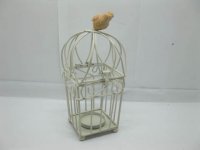 4X Square Birdcage Candle Holder w/Bird Wedding Favor 4X Square Birdcage Candle Holder w/Bird Wedding Favor