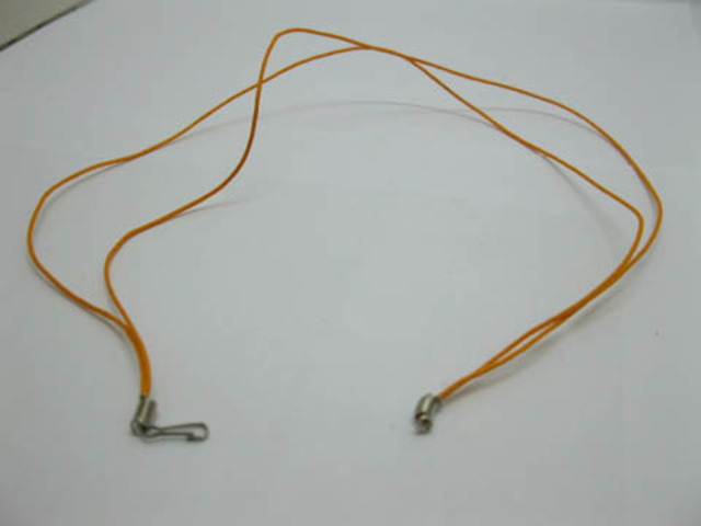 95 Orange 2-String Waxen Strings For Necklace Nickel Clasp 95 Orange 2-String Waxen Strings For Necklace Nickel Clasp