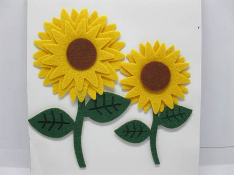 20 Sheets Sunflower Window Wall Room Decorative Stickers - Click Image to Close