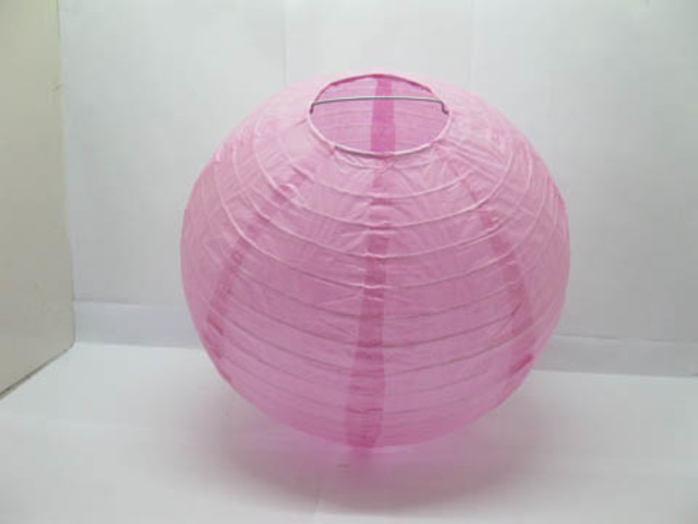 10Pcs New Plain Pink Paper Lantern Wedding Favor 30cm - Click Image to Close