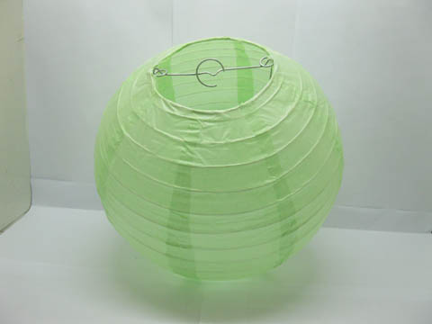 5Pcs New Plain Green Paper Lantern Wedding Favor 35cm - Click Image to Close