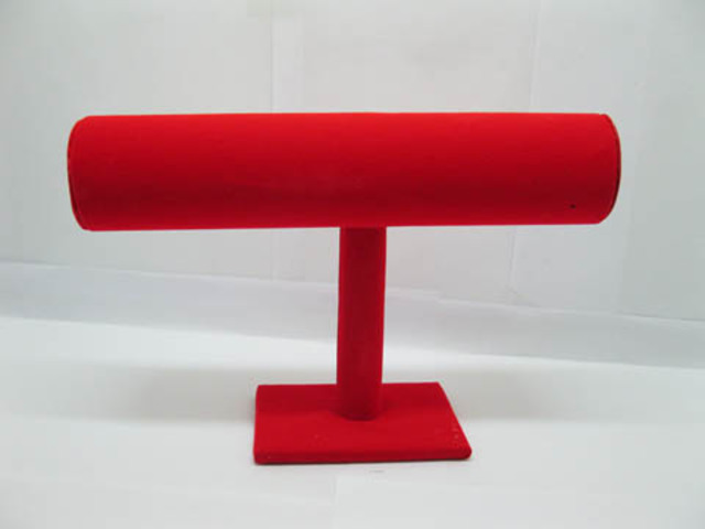 2Pc Red Velvet T-BAR Bracelet Display Rack
