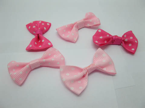 200X Pink Fuschia Bowknot BowTie Decorative AppliqueEmbellishmen - Click Image to Close