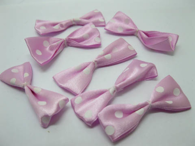 500X Light Purple Bowknot Bow Tie Decorative Embellishments - Click Image to Close