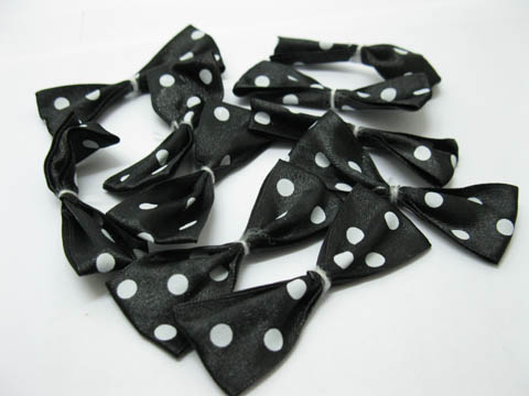 500X Black Bowknot Bow Tie Decorative Embellishments - Click Image to Close