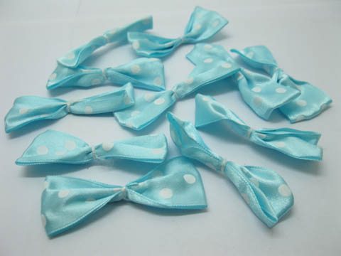 500X Light Blue Bowknot Bow Tie Decorative Embellishments - Click Image to Close