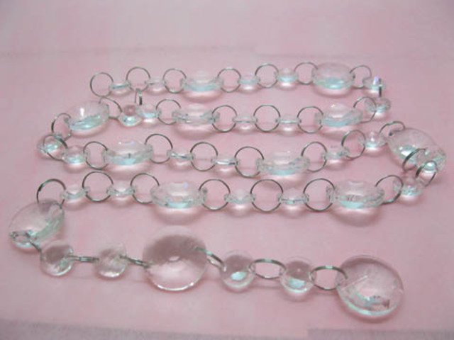5X 1Meter Round Bead Diamond Garland Wedding Decoration 5X 1Meter Round Bead Diamond Garland Wedding Decoration