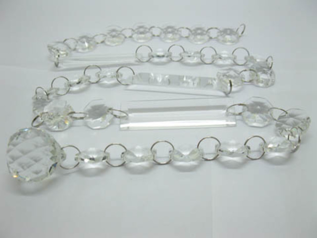 1Meter Octagonal Bead Diamond Garland Wedding Decoration 1Meter Octagonal Bead Diamond Garland Wedding Decoration