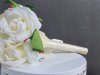 1X Ivory Rose Bridal Bouquet Holding Flowers Wedding Favor 1X Ivory Rose Bridal Bouquet Holding Flowers Wedding Favor
