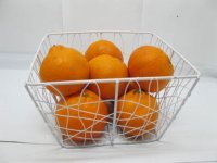 5X Square Cube Metal Wire Multi-Purpose Baskets White