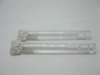48Pcs White Heart Tube Bubble Wedding Favor