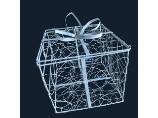1XPresent Box Wedding Wishing Well Card Keeper Bird Cage 24x24cm