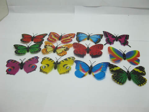98 Glittering Butterfly Wedding Party Favors 7cm Assorted - Click Image to Close