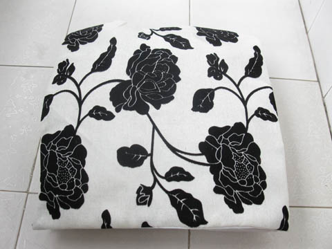 2Pcs HQ White Lotus Hemp Pillow Cushion Covers 43cm - Click Image to Close