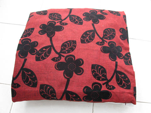 2Pcs HQ Red Plum Blossom Hemp Pillow Cushion Covers 43cm - Click Image to Close