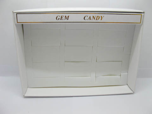 10X White Bracelets Display Cases - 12 Compartment