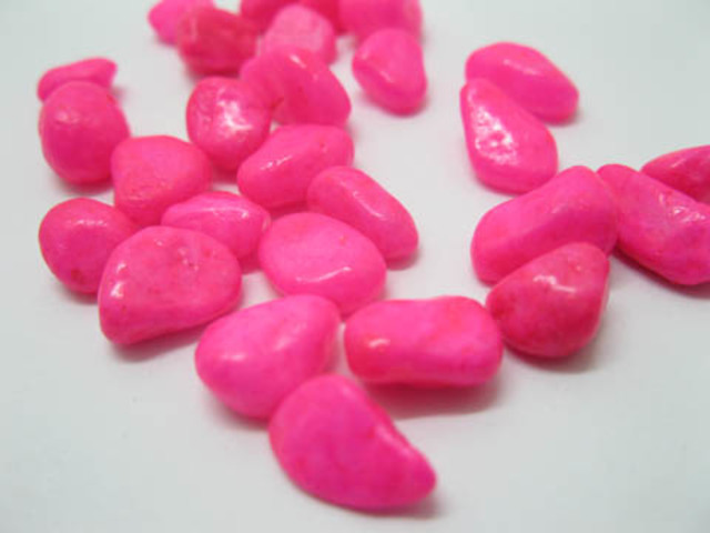 1Kilo Fuschia Colored Stones Wedding Cermony Table Decoration