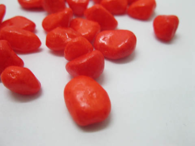 1Kilo Red Colored Stones Wedding Cermony Table Decoration
