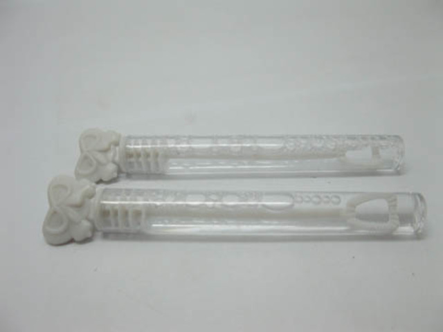 48Pcs White Heart Tube Bubble Wedding Favor 48Pcs White Heart Tube Bubble Wedding Favor