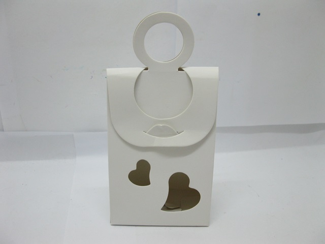 50Pcs White Heart Bomboniere Gifts Boxes Wedding Favor - Click Image to Close