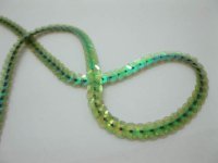 50Meter Green Strung Sequin Trim for Craft