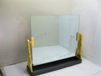 1X Golden Dresser Beauty Makeup Mirror 28x24.8cm 1X Golden Dresser Beauty Makeup Mirror 28x24.8cm