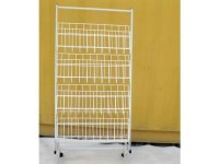 1X New Mobile 4 Tiers Brochure Book Magazine Display Rack