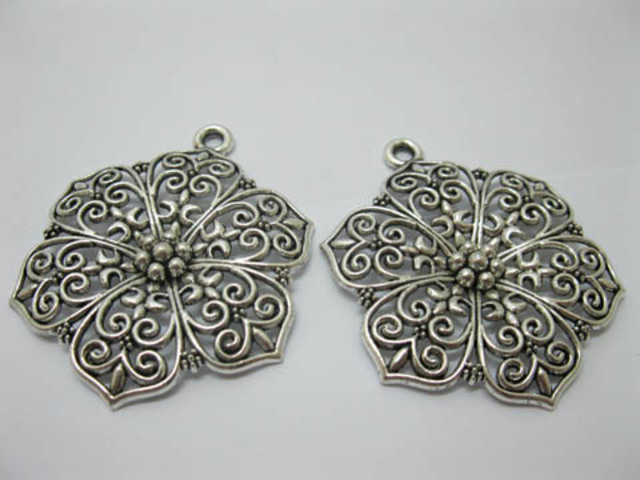 10 New Tibetan Style Flower Beads Pendants