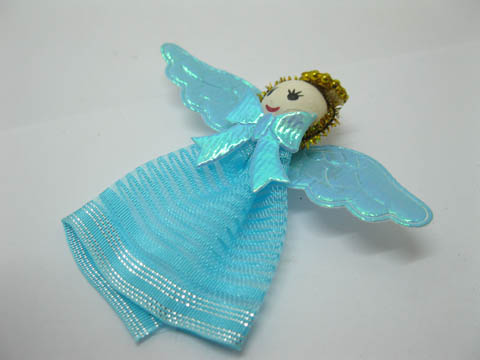 98 Blue Cute Hand Craft Organza Angel Embellishments - Click Image to Close