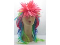 4Pcs Multi Colored Fancy Dress Up Wigs Costume Party