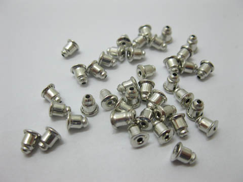 1000 Nickel Free Earring Back Stoppers Finding 6x4mm - Click Image to Close
