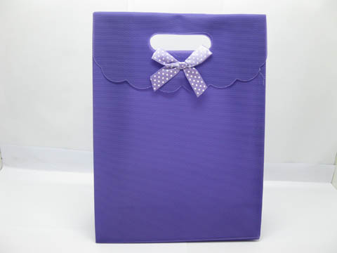 12 New Purple Gift Bag for Wedding 26x19cm - Click Image to Close