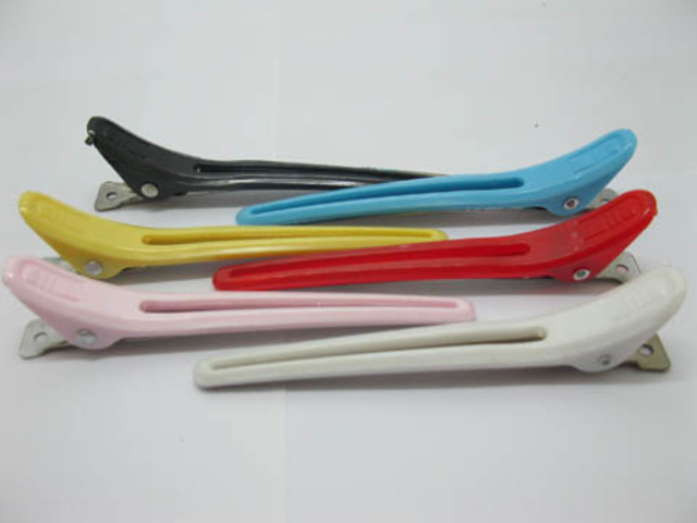 5x12Pcs Long Hair Clip Professional Salon Use Mixed Color - Click Image to Close