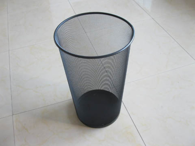 6X Metal Mesh Office Round Garbage Bin/Rubbish Bin Basket - Click Image to Close