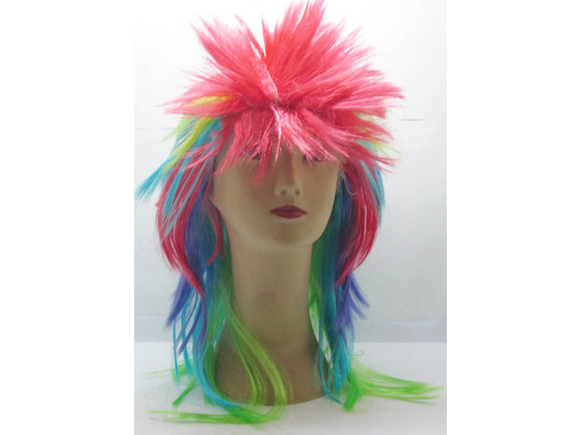 4Pcs Multi Colored Fancy Dress Up Wigs Costume Party 4Pcs Multi Colored Fancy Dress Up Wigs Costume Party