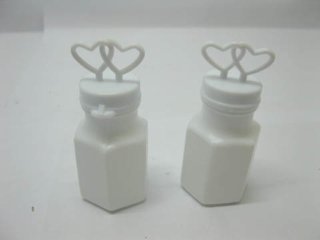 24 Bottles Double Heart on Top Bubble Wedding Favor