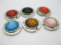 6Pcs Folding Hand Bag Holder Hook Hanger Mixed - Diamond Star