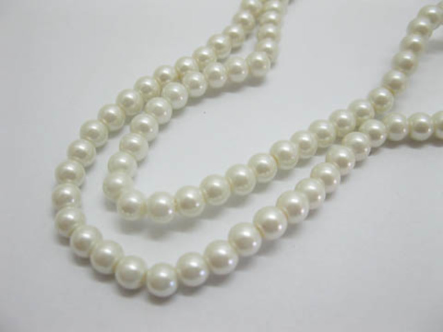 1Bag X 1700Pcs Glass Pearl Color Pearl Beads 6mm Dia. 1Bag X 1700Pcs Glass Pearl Color Pearl Beads 6mm Dia.