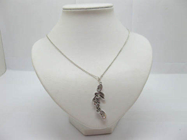 1Sheet X 20Pcs Silver Plated Chain Necklace Meaning Words