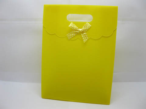 12 New Yellow Gift Bag for Wedding 26x19.5cm - Click Image to Close