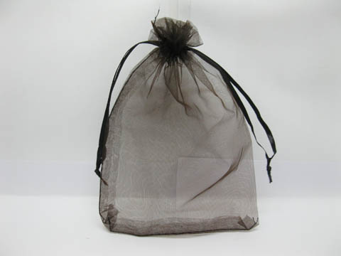 190 Brown Drawstring Jewelry Gift Pouches 175x125mm - Click Image to Close